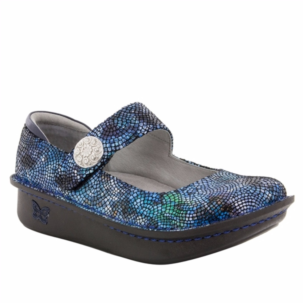 Alegria Womens Paloma Flat Shoe, Fandamonium Blues - Picture 2 of 6
